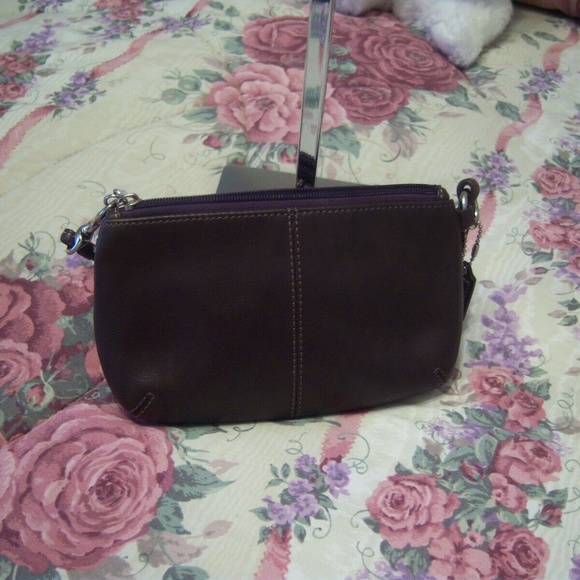 COACH Brown Leather Soho Flap Wallet Wristlet - Picture 2 of 5
